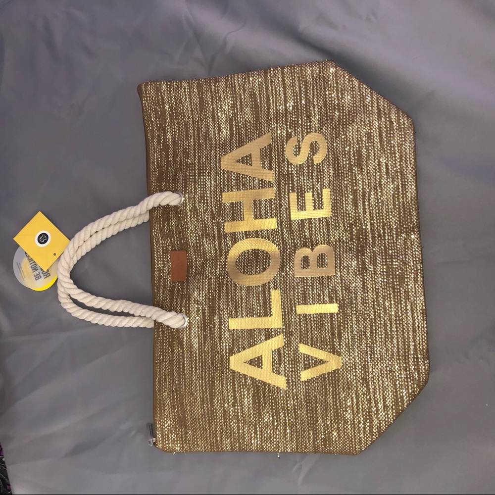 Aloha Vibes Rope Tote Bag
